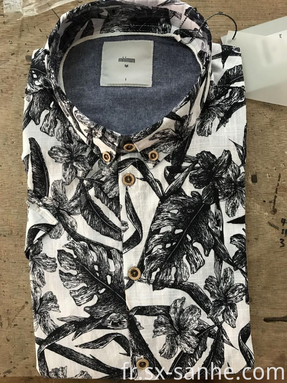 Men's Stylish Cotton Shirt With Large Floral Print